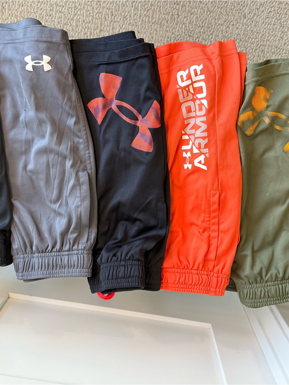 Bundle Under Armour Kids' Shorts -Orange, Black, Gray, Olive Green